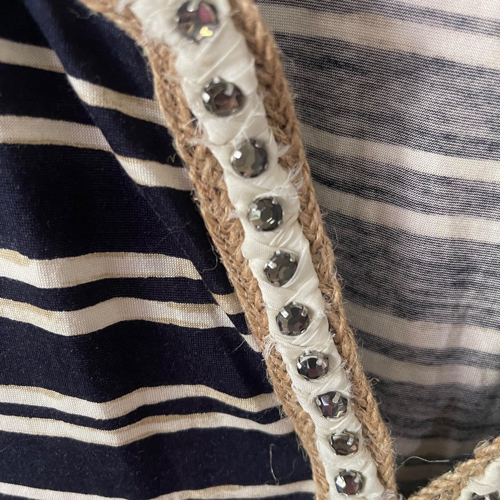 Navy Striped Women's Top - Picture 7 of 9